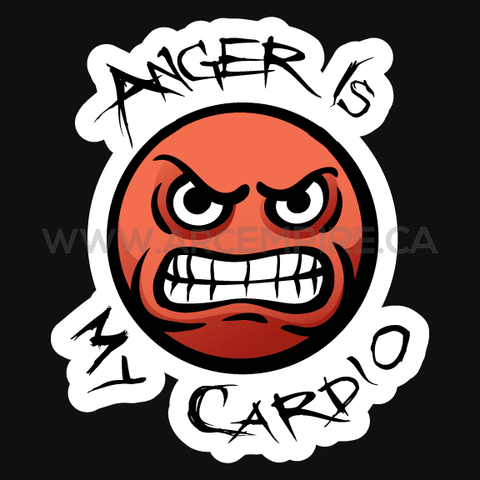 "Anger is My Cardio" Sticker