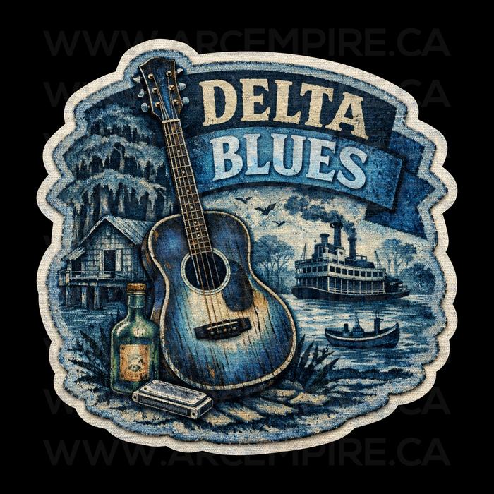Custom Delta Blues Vinyl Sticker