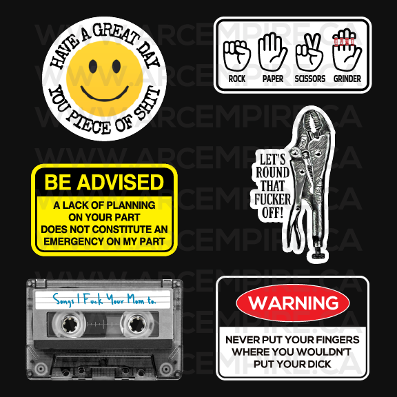 “Filthy and Functional” Sticker Bundle — Arc Empire