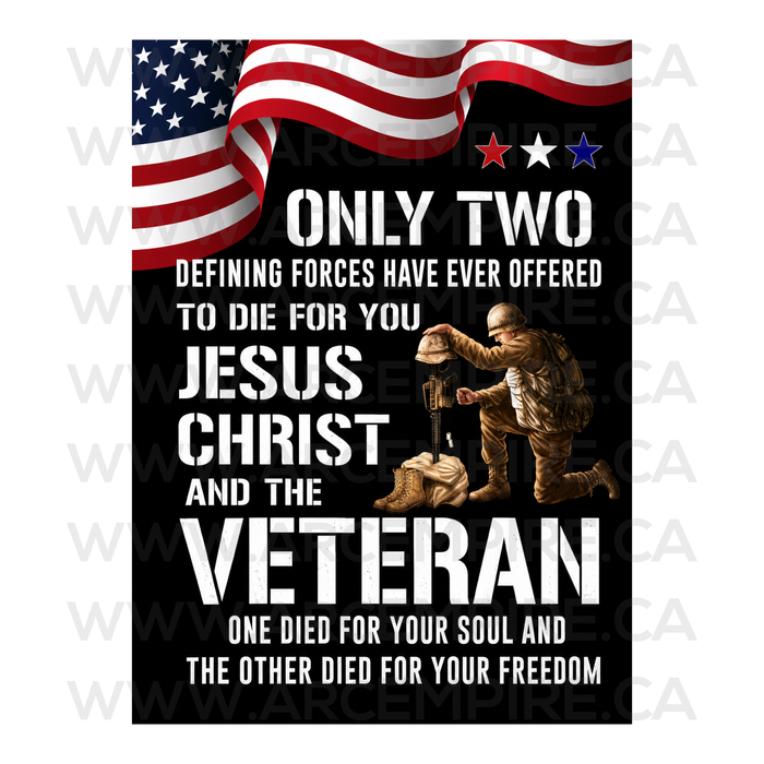 Custom Veteran & Jesus Tribute
