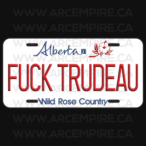License Plate - Alberta's Unofficial: Fuck Trudeau
