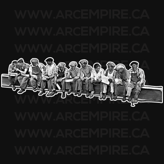 "Lunch on a Steel Beam" Sticker