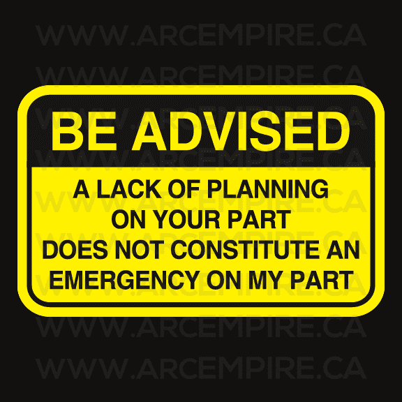 "Be Advised" Safety Sticker