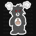 "Don't Fucking Care Bear" Sticker