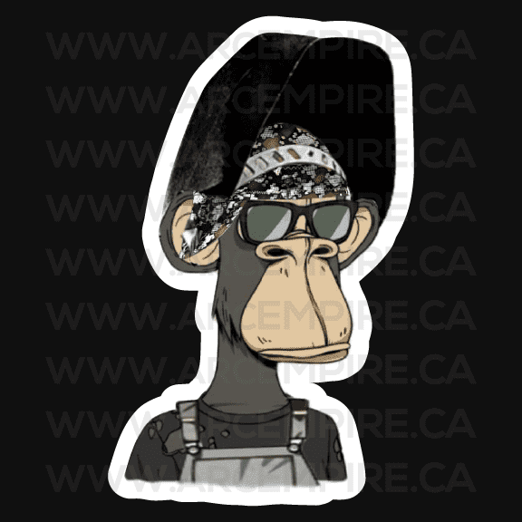 "Bored Ape Welder" Parody Sticker