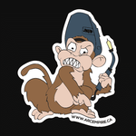 "Evil Monkey Welder" Sticker