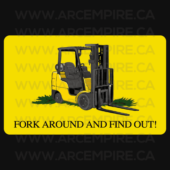 "FORK AROUND AND FIND OUT!" Sticker