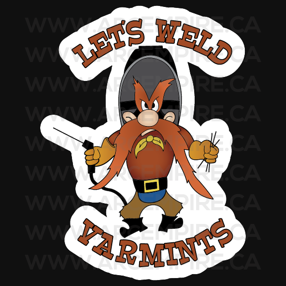 “Let's Weld Varmints” Sticker