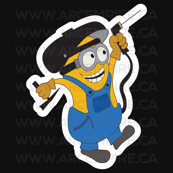 “Minion Welder” Sticker