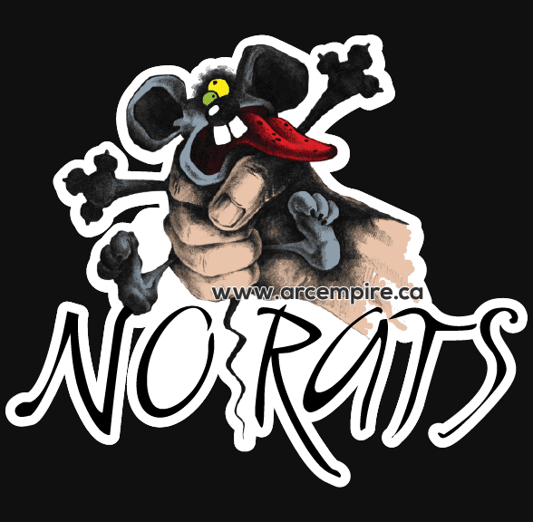 “No Rats” Sticker — Arc Empire