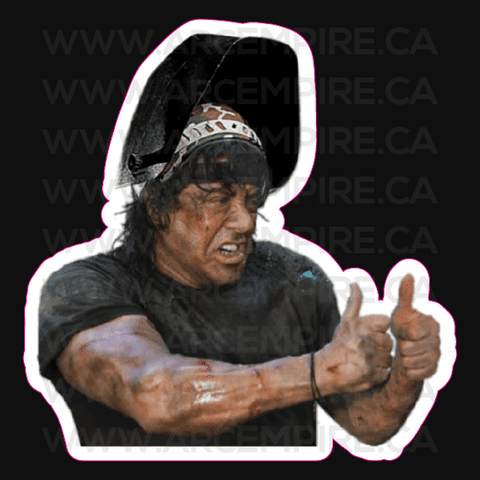 "Rambo Welder" Sticker
