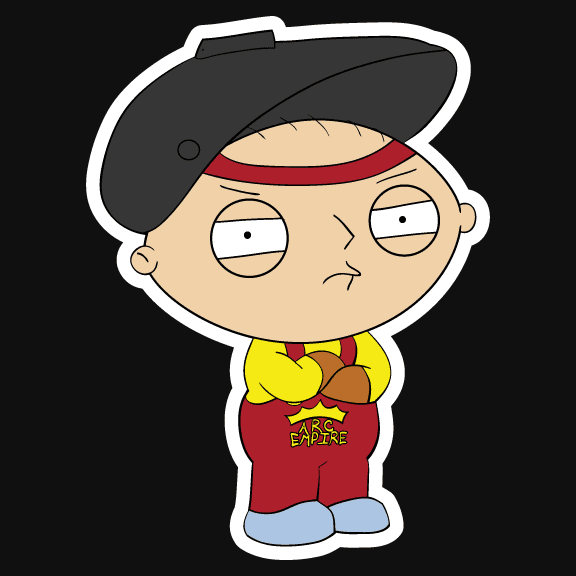 "Stewie the Welder" Sticker