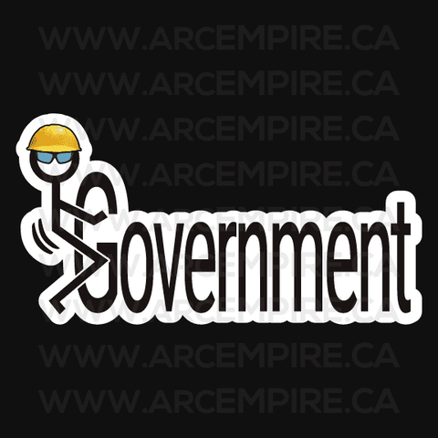 "Stick Man - Government" Sticker