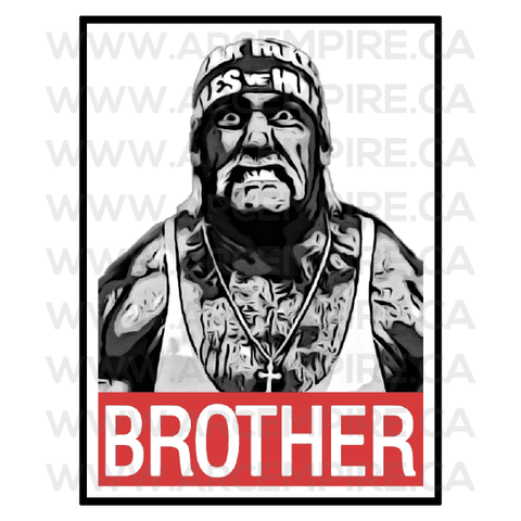 "Hulk Hogan Brother" Obey Parody Sticker